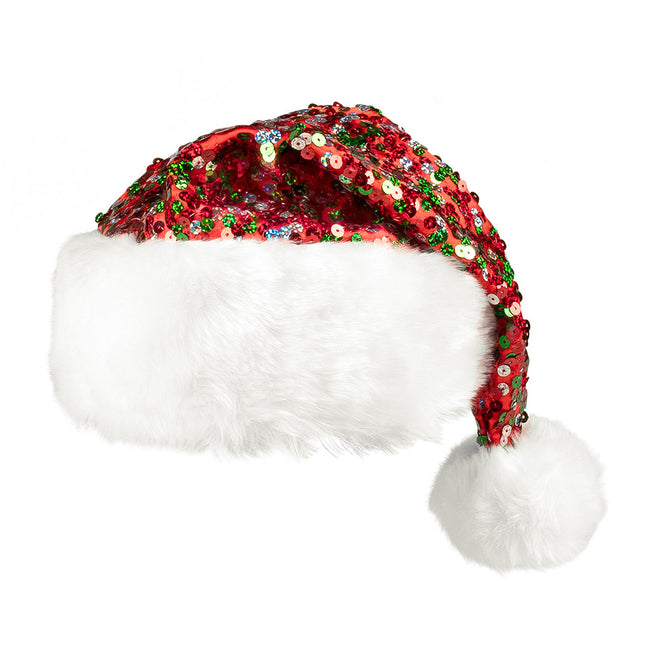 Gorro de Papá Noel Gliters 32cm