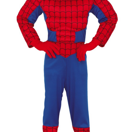 Traje de Superhéroe Araña Musculoso Infantil