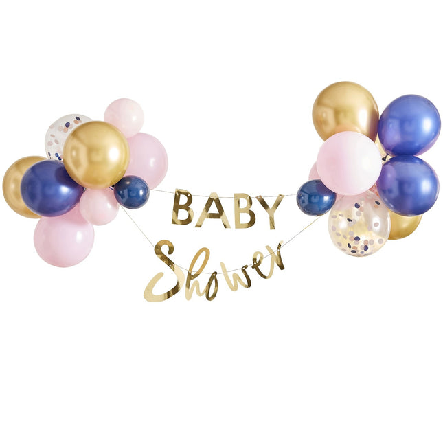 Fular Letra Baby Shower Set 2m