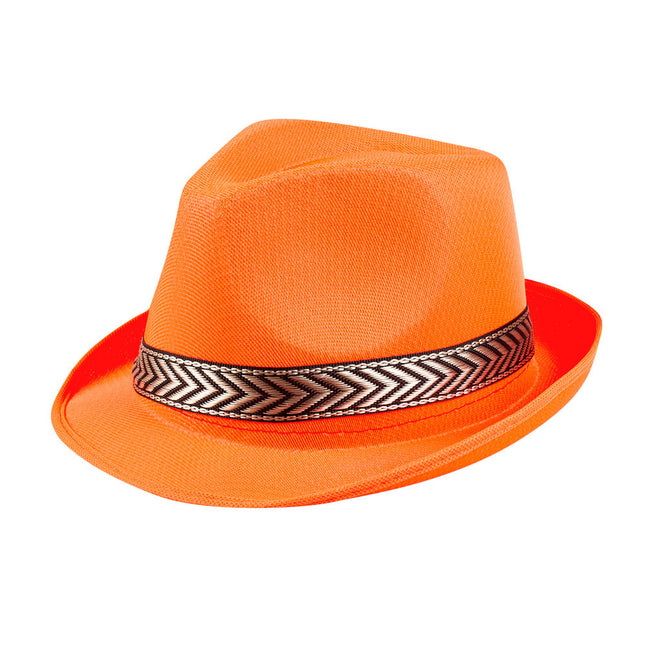 Sombrero Naranja Neón