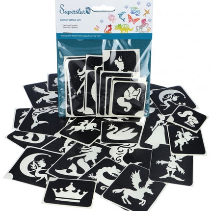 Plantilla Tatuaje Negra Xl Niñas 24pcs