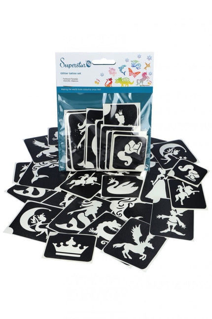 Plantilla Tatuaje Negra Xl Niñas 24pcs