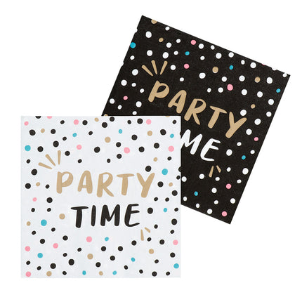 Servilletas Party Time Papel 33cm 20uds.