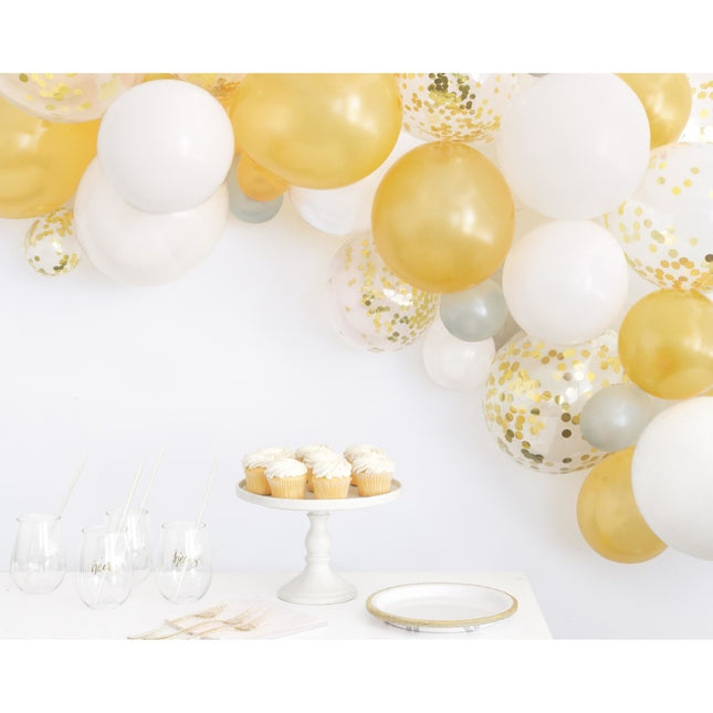 Arco de Globos Casero Set Oro