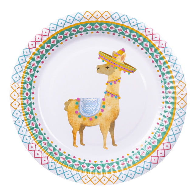 Llama Platos Decoración 23cm 6pcs