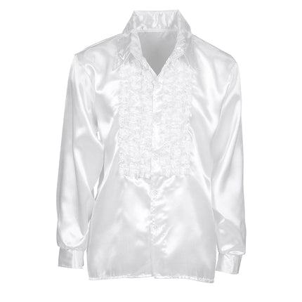 Blusa Disco 70S Blanco Hombre