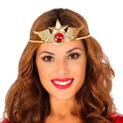 Diadema Superheroína Oro