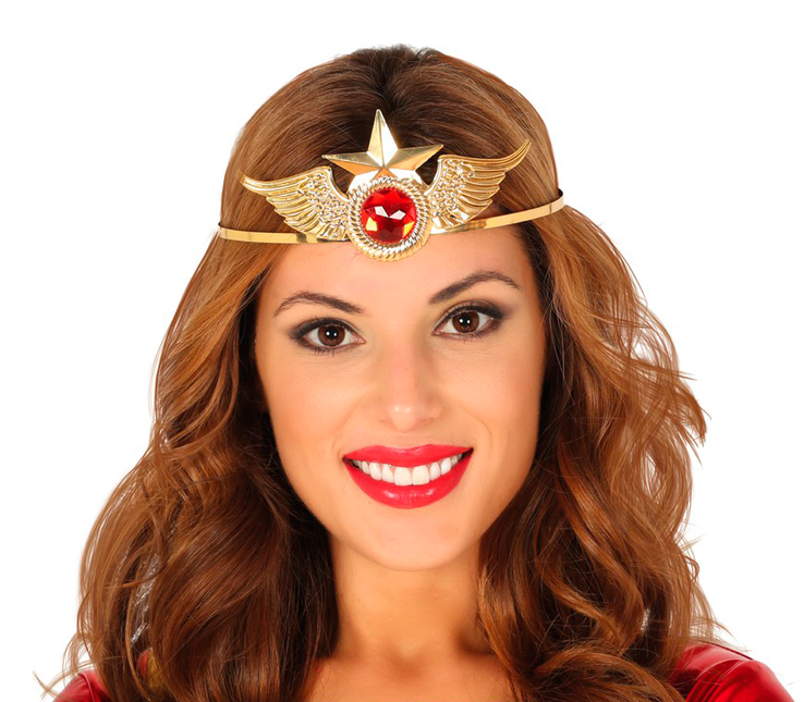 Diadema Superheroína Oro