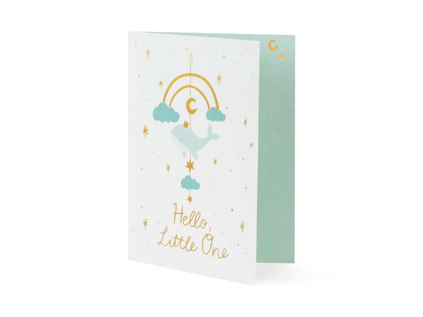 Invitaciones azules Hello Little One 14x20cm 11pcs