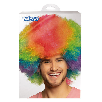 Peluca de Colores Afro Payaso