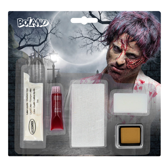 Kit Maquillaje Halloween Zombie