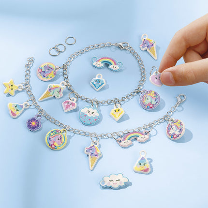 Set para hacer pulseras de unicornio