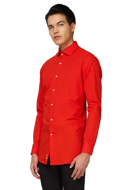 Camisa Roja Hombres OppoSuits