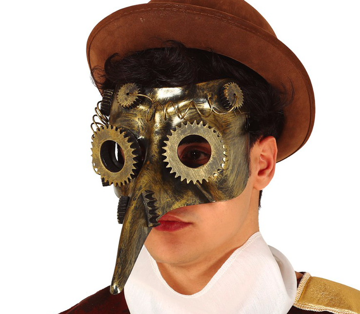 Máscara Steampunk Marrón