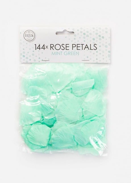 Pétalos de rosa verde menta 144uds.