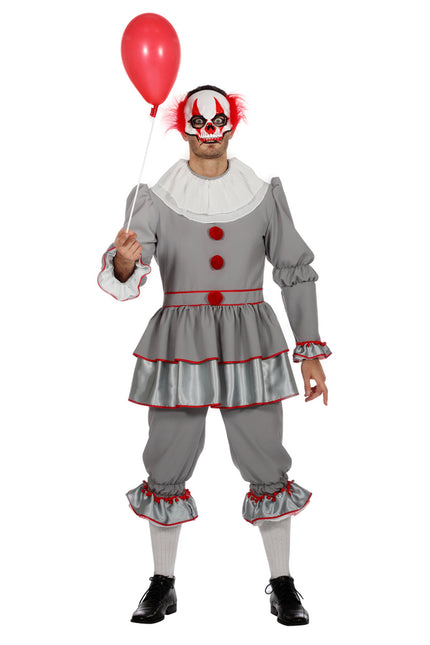 Traje de payaso Gris