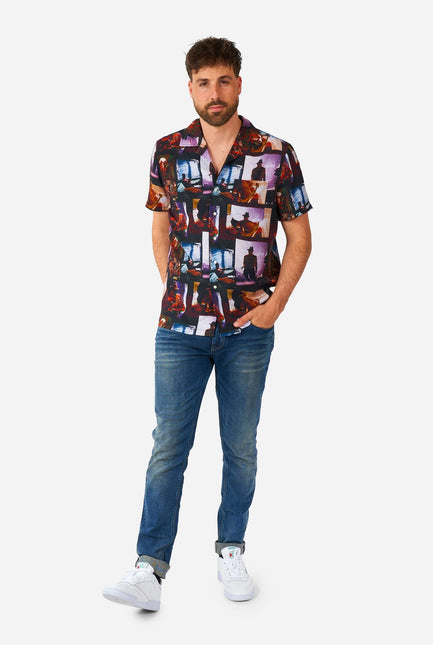 Pesadilla en Elmstreet Camisa Manga Corta Hombre OppoSuits