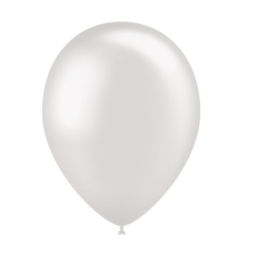 Globos Gris Claro Metalizados 25cm 50pcs