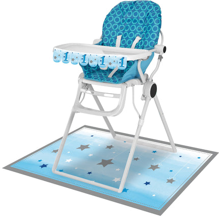 Silla Azul Decoración Estrellas