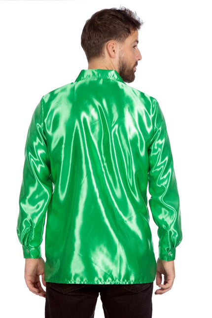 Blusa Disco Volantes Verde Oscuro