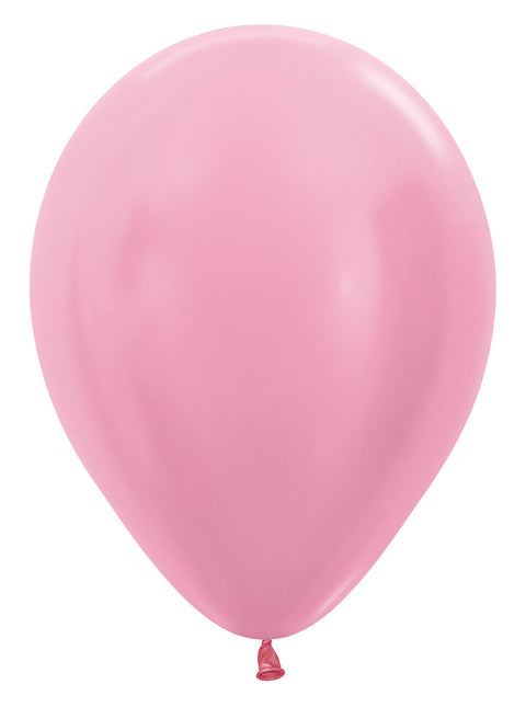 Globos Perla Rosa 30cm 50pcs