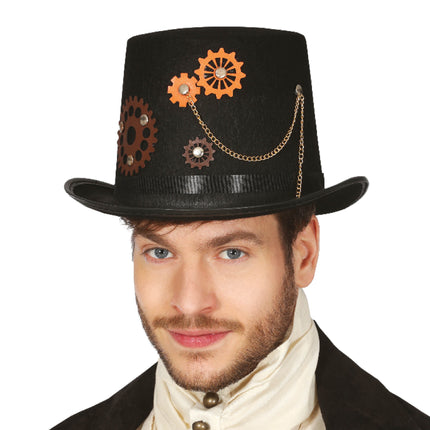 Sombrero alto steampunk