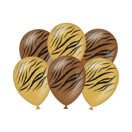 Globos Tigre 30cm 6pcs