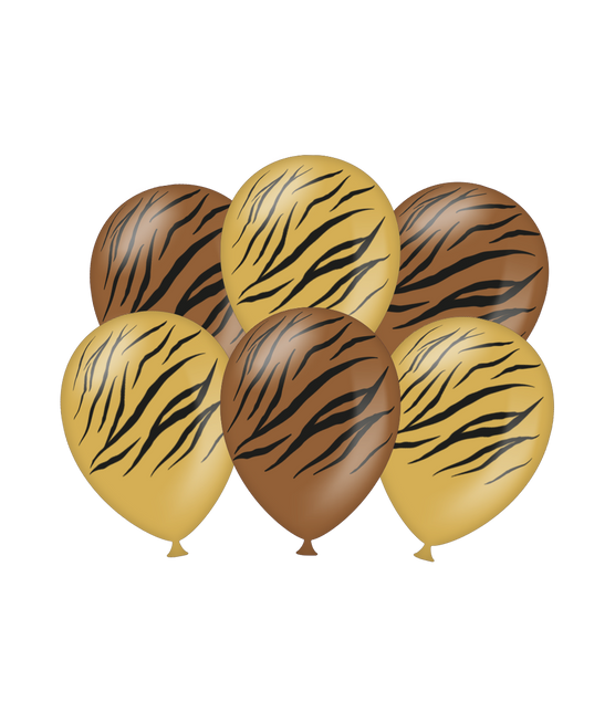 Globos Tigre 30cm 6pcs