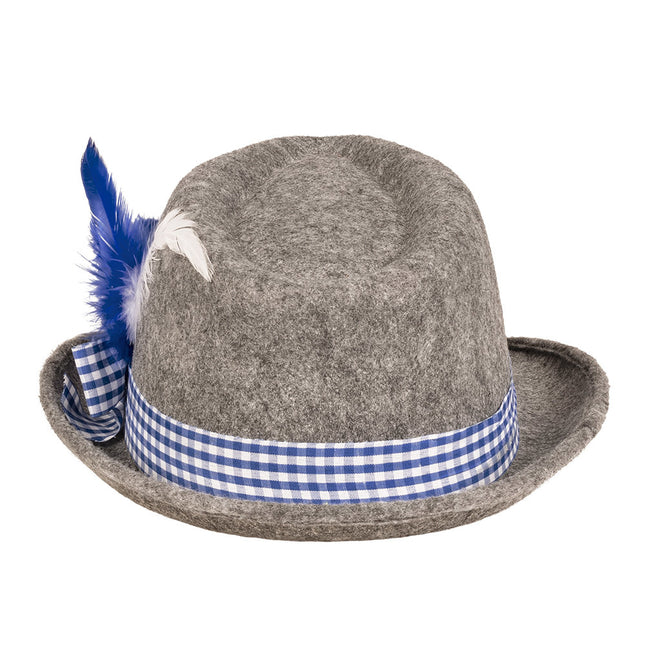 Gorra Oktoberfest Tiroler Gris Azul