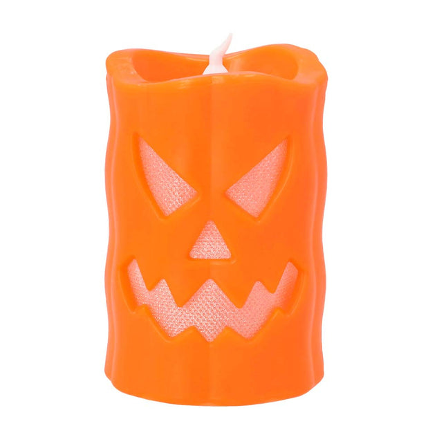 Vela Led Calabaza Halloween 10cm