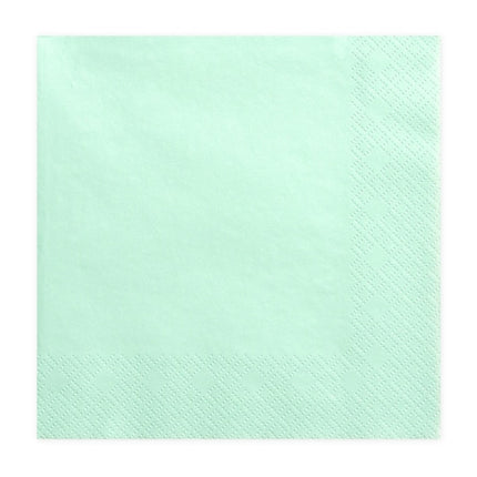 Servilletas verde menta 33cm 20pcs