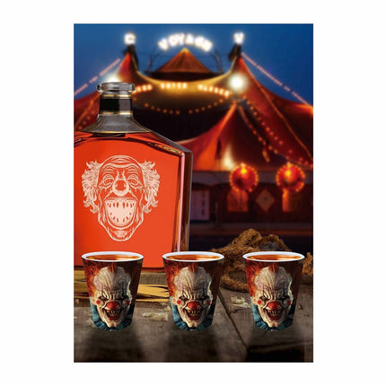 Halloween Vasos de chupito Payaso 5cm 3pcs