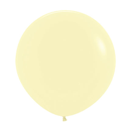 Globos Amarillo Mate Pastel 61cm 10pcs