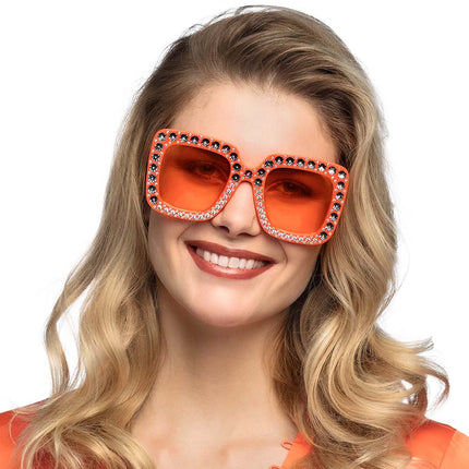 Gafas Naranja Purpurina