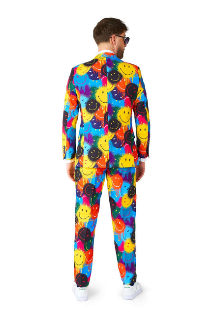 Traje de goteo sonriente para hombre OppoSuits