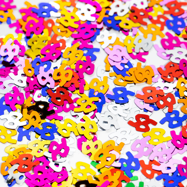 Confeti de mesa 95 Años Coloreado