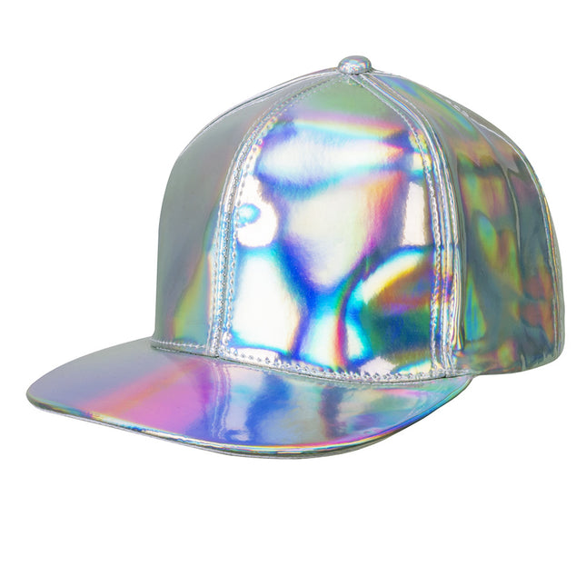 Gorra Holográfica Plata Ajustable 26cm