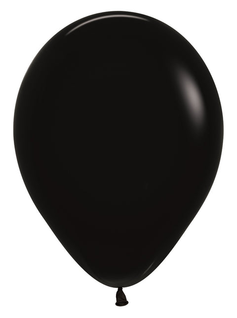 Globos Negro 30cm 12pcs