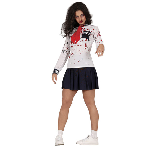 Disfraz de Halloween de Estudiante Sangre de Mujer