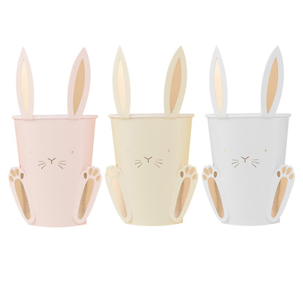 Tazas de Pascua Conejo 255ml 8pcs