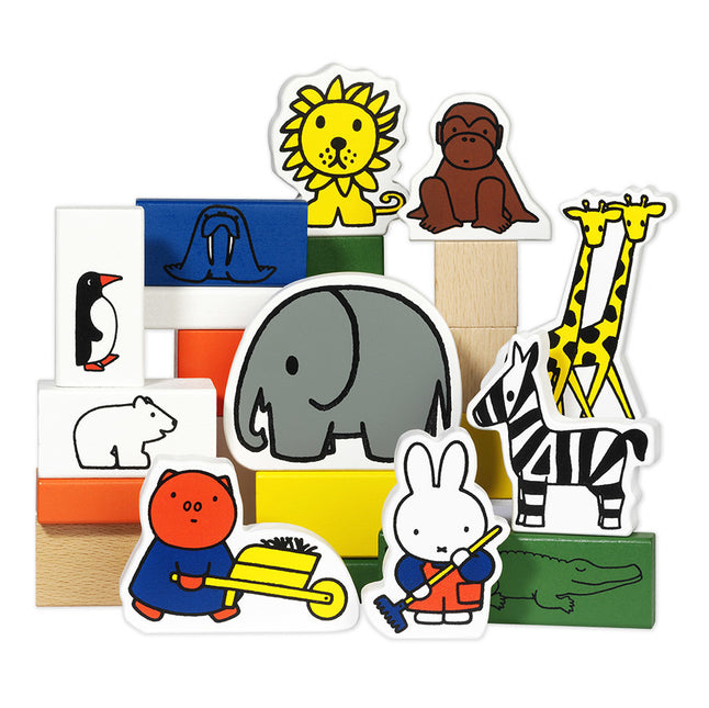 Miffy Bloques de Madera Zoo