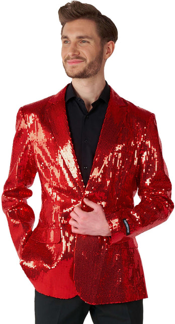 Paillet Blazer Rojo Hombre Suitmeister