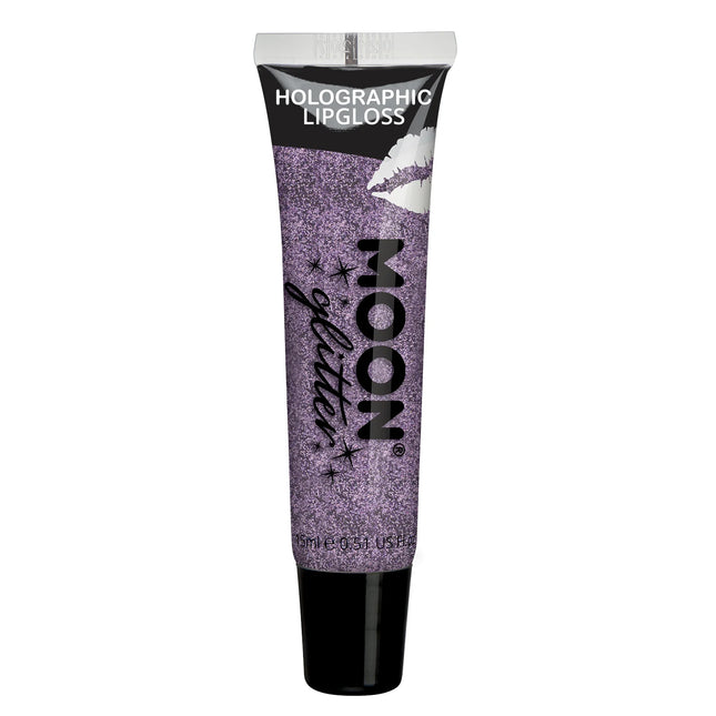 Brillo de labios con purpurina holográfica Moon Glitter Morado 15ml