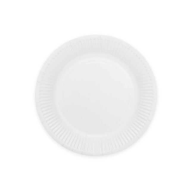 Platos Blancos Papel 23cm 16ud