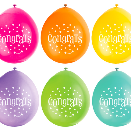 Globos Congrats 28cm 10pcs