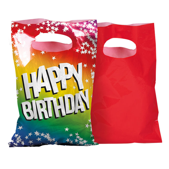 Bolsas para Compartir Feliz Cumpleaños 23cm 6pcs