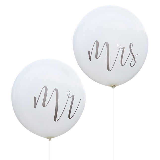 Globos Mr & Mrs 92cm 2pcs