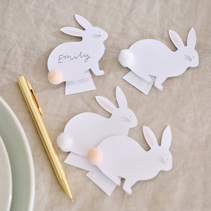 Tarjetas con nombre de Pascua Conejo 7cm 6pcs