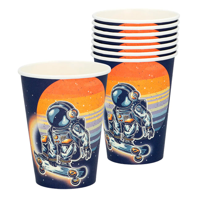 Vasos Space Party Papel 21cl 8pcs