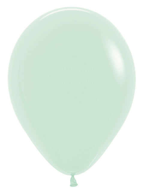 Globos Verde Mate Pastel 30cm 12pcs